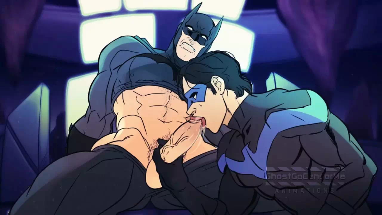 Yaoi porn cartoon Batman – Blowjob and sex as a way to relax between missions. Pairing: Batman & Nightwing. English language