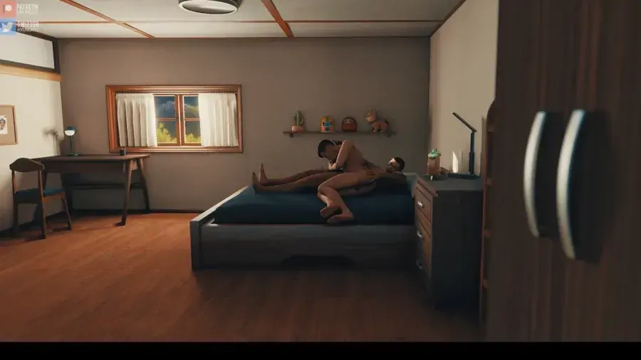 Yaoi porn animation — Morning with Uncle Xander