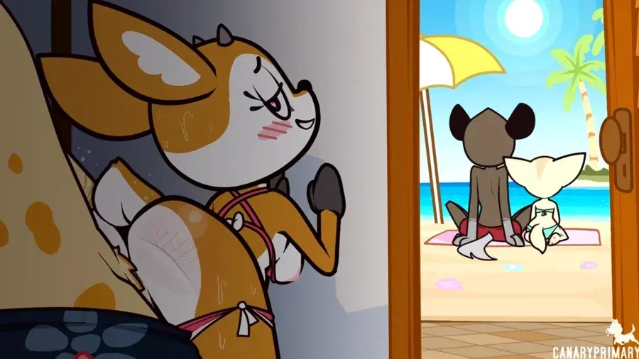 Furry Hentai animation — Changing Room